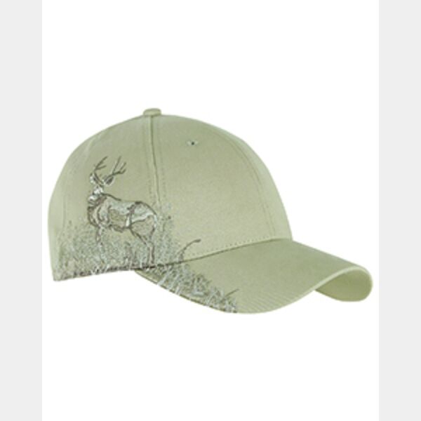 Deer Mule Camo Structured Mid-Profile Hat Thumbnail