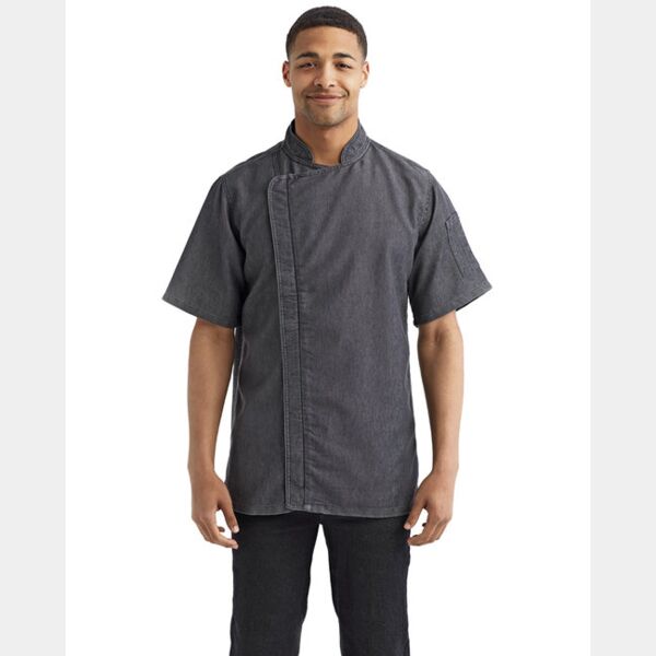 Unisex Zip-Close Short Sleeve Chef's Coat Thumbnail