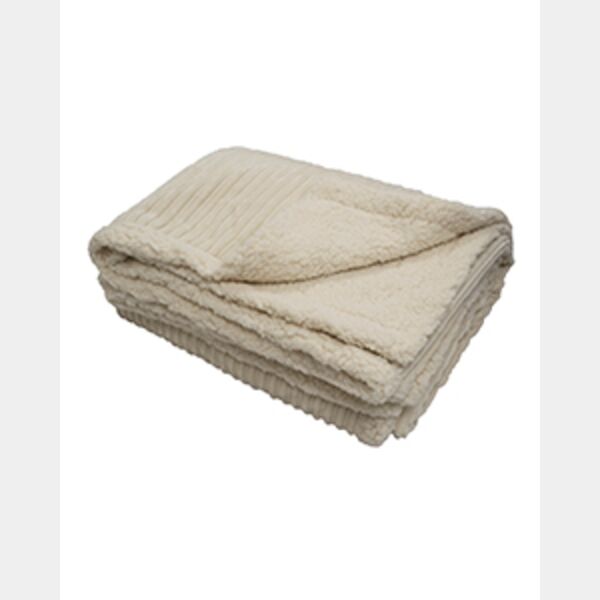 Corduroy Lambswool Throw Blanket Thumbnail