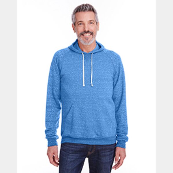 Adult Snow Heather Raglan Hooded Sweatshirt Thumbnail