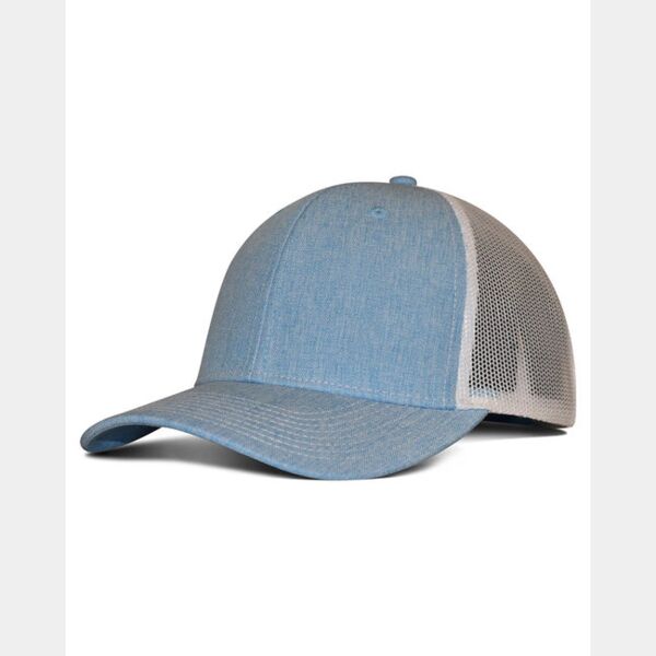 Heathered Cotton Polyester Trucker Hat Thumbnail