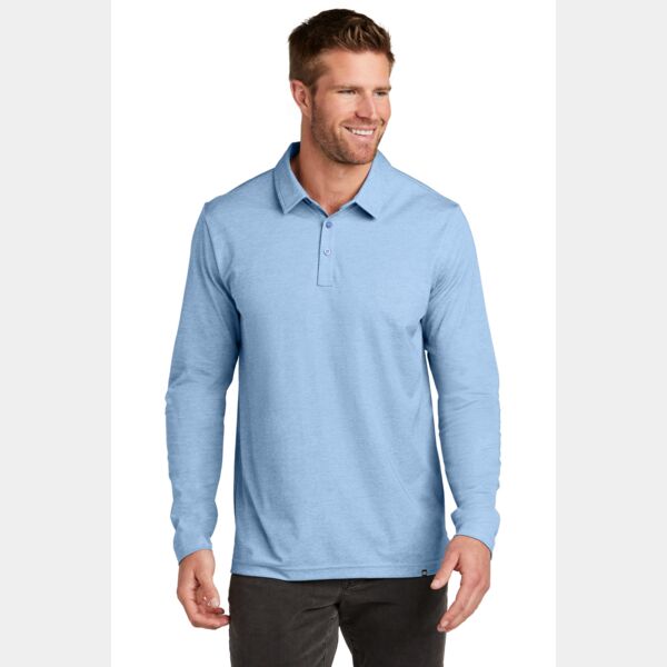Oceanside Heather Long Sleeve Polo Thumbnail