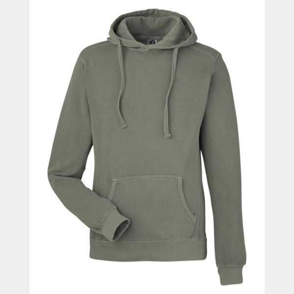 Unisex Pigment Dyed Fleece Hooded Sweatshirt Thumbnail