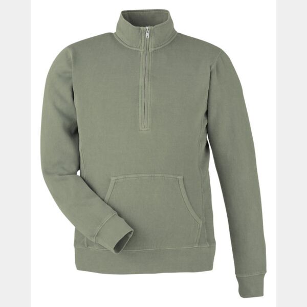 Unisex Pigment Dyed Fleece Quarter-Zip Thumbnail