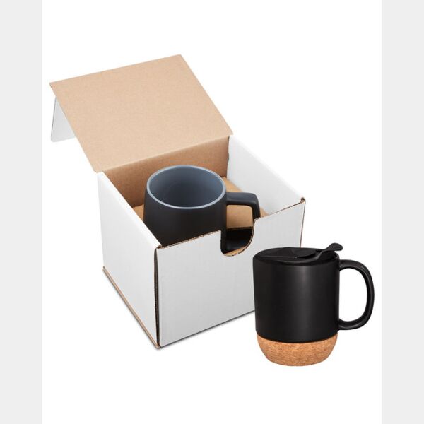 14oz Ceramic Mug With Cork Base In Mailer Thumbnail