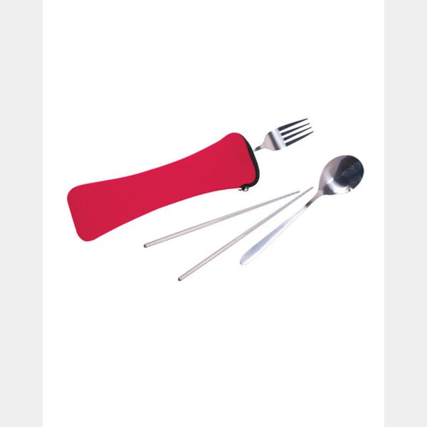 Travel Cutlery Set In Zip Pouch Thumbnail