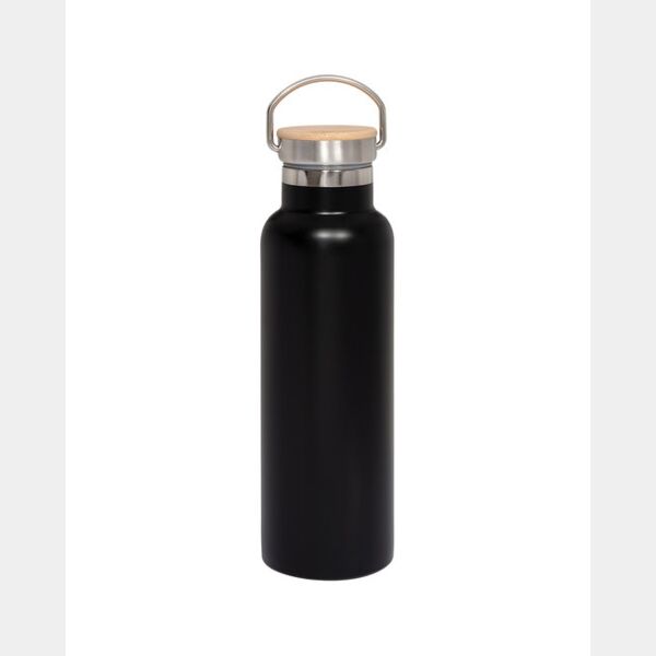 20oz Vacuum Insulated Water Bottle With Bamboo Lid Thumbnail