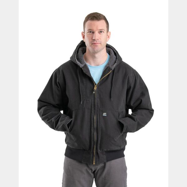 Men's Highland Flex180® Washed Duck Hooded Work Jacket Thumbnail