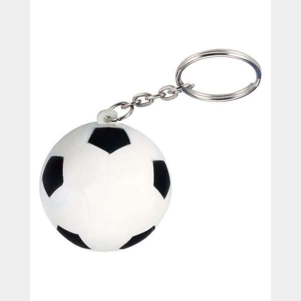 Soccer Ball Shape Stress Ball Keychain Thumbnail
