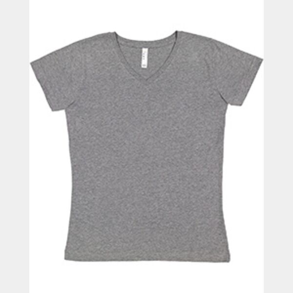 Ladies' V-Neck Fine Jersey T-Shirt Thumbnail