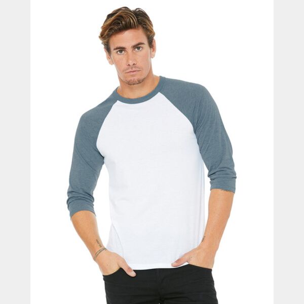 Unisex Three-Quarter Sleeve Baseball T-Shirt Thumbnail