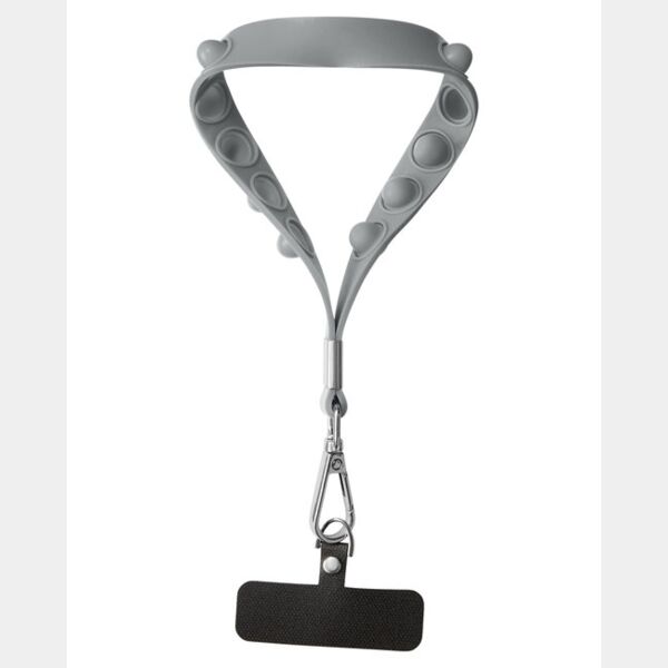 Push Pop Wrist Strap Keychain With Phone Holder Thumbnail