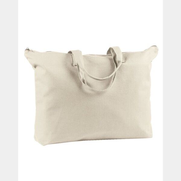 Canvas Zippered Book Tote Thumbnail