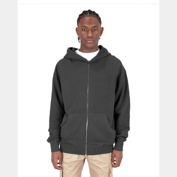 Men's Garment-Dyed Double-Zip Hooded Sweatshirt Thumbnail