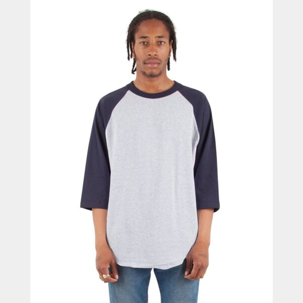 Unisex Three-Quarter Sleeve Raglan T-Shirt Thumbnail