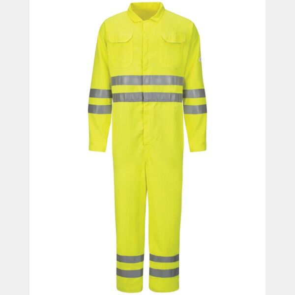 Men's Tall Hi-Vis Deluxe Coverall with Reflective Trim - CoolTouch® 2 - 7 oz. Thumbnail