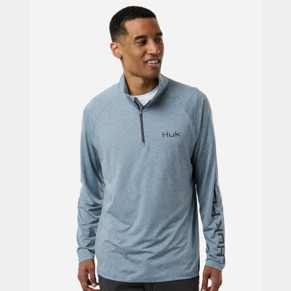 Men's Airweight Heather Quarter-Zip Pullover Thumbnail
