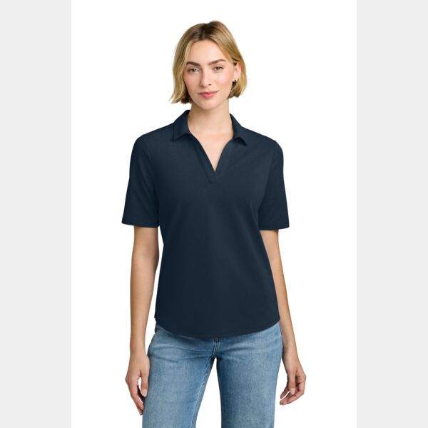 Women's Pinpoint Pique Polo Thumbnail