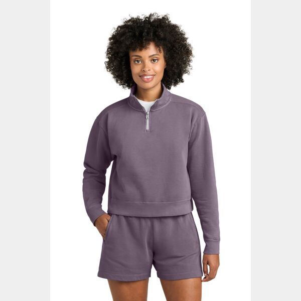 Women's Mid Length 1/4 Zip Sweatshirt Thumbnail