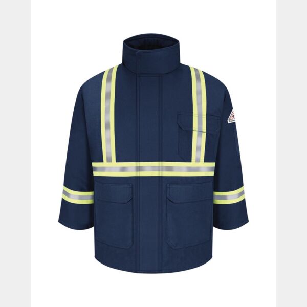Men's Long Deluxe Parka With Reflective Trim - EXCEL FR® ComforTouch Thumbnail