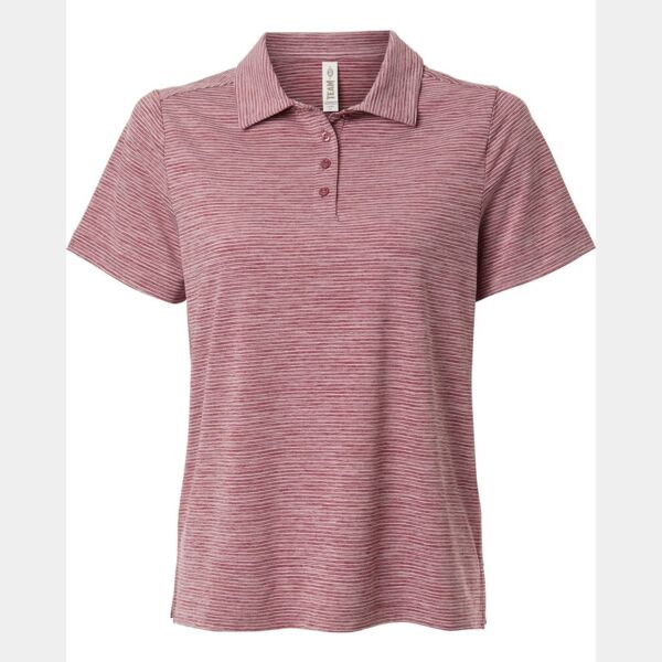 Women's Relay Heathered Stripe Polo Thumbnail