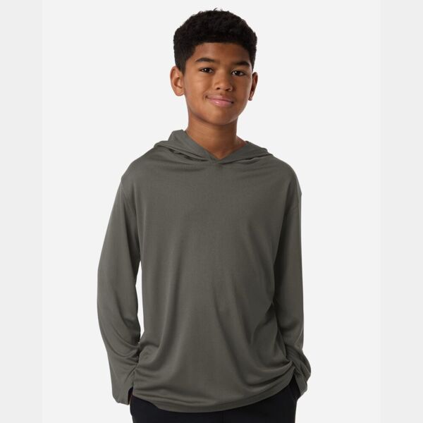 Youth Pro-Lock Performance Hooded Long Sleeve T-Shirt Thumbnail