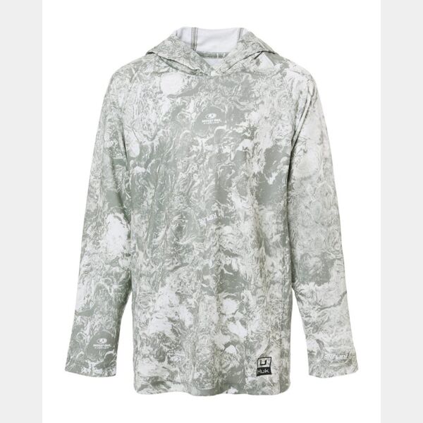 Youth Pursuit Mossy Oak Printed Hooded Long Sleeve T-Shirt Thumbnail