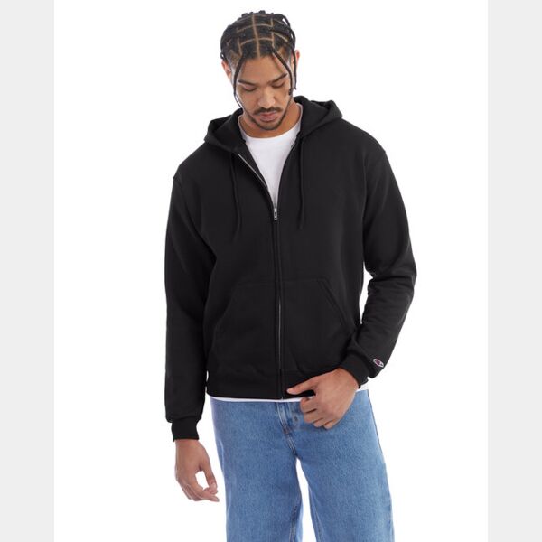 Adult Powerblend® Full-Zip Hooded Sweatshirt Thumbnail