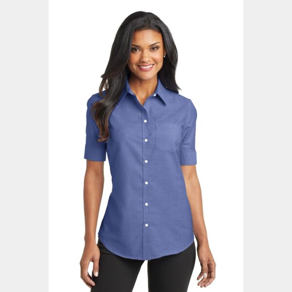 Women's Short Sleeve SuperPro Oxford Shirt Thumbnail