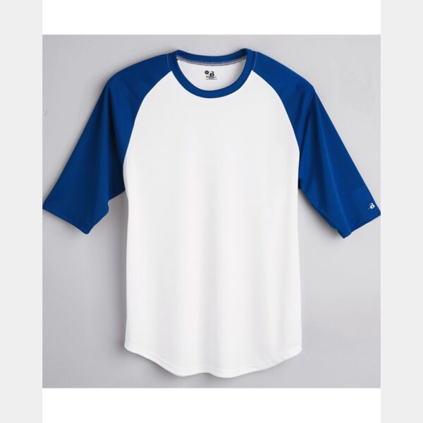 Youth B-Core Three-Quarter Sleeve Baseball T-Shirt Thumbnail