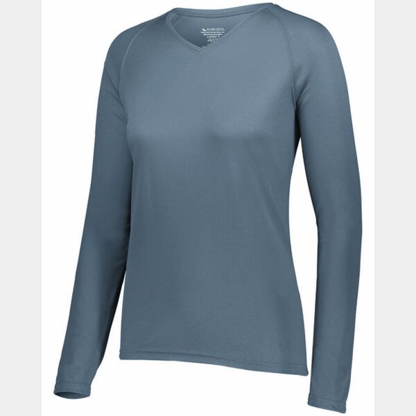 Ladies' Attain Wicking Long-Sleeve T-Shirt Thumbnail