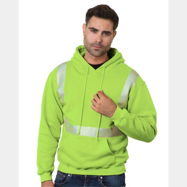 Unisex USA-Made High Visibility Hooded Sweatshirt Thumbnail