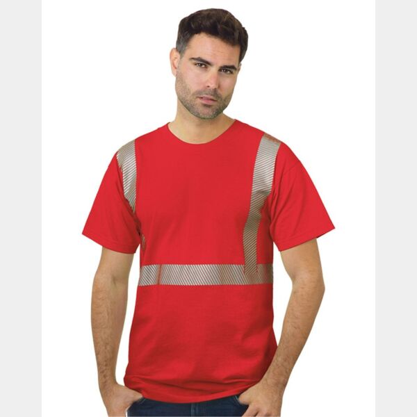 Unisex USA-Made Hi-Visibility Comfort Trim T-Shirt Thumbnail