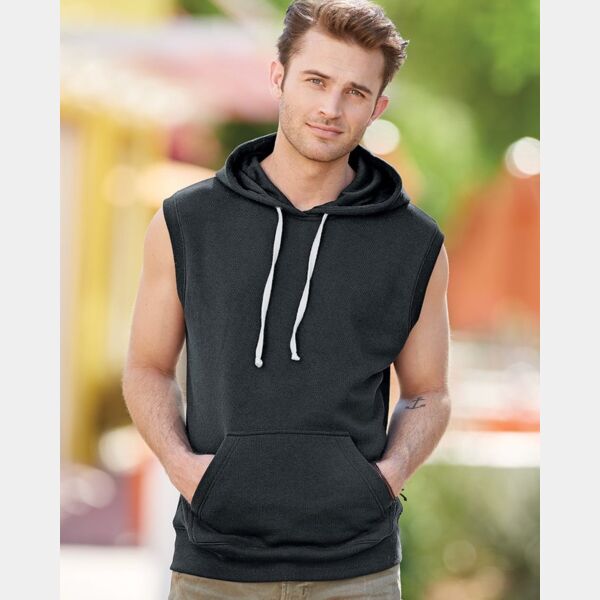 Men's Triblend Sleeveless Hooded Sweatshirt Thumbnail