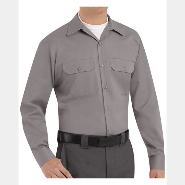 Men's Tall Utility Long Sleeve Work Shirt Thumbnail