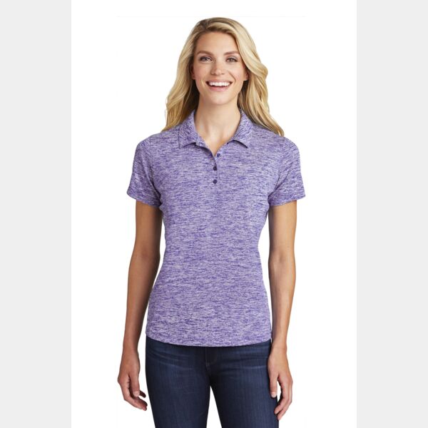 Ladies PosiCharge ® Electric Heather Polo Thumbnail