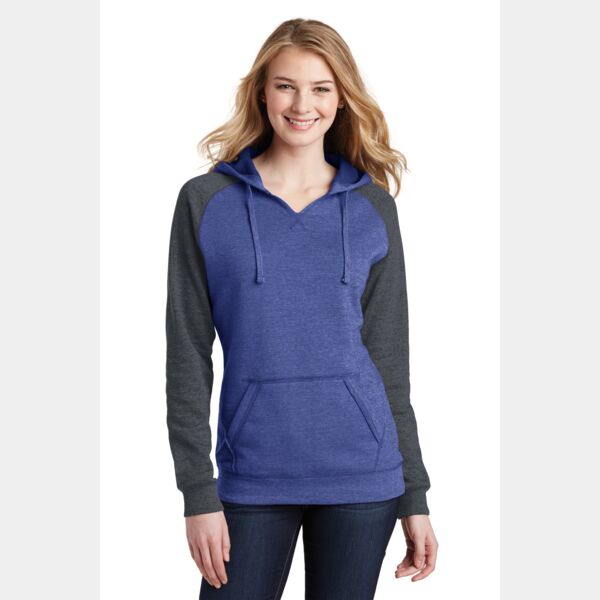 Women's Lightweight Fleece Raglan Hoodie Thumbnail