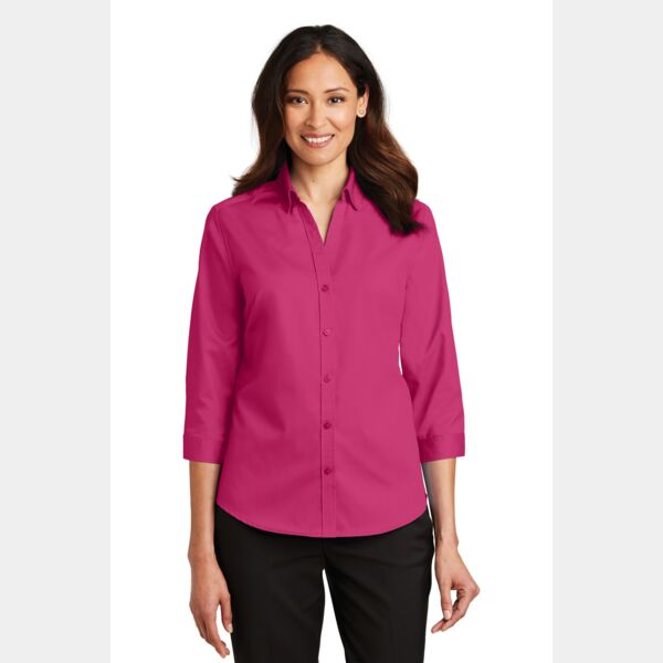 Ladies 3/4 Sleeve SuperPro ™ Twill Shirt Thumbnail