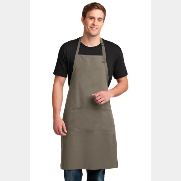 Easy Care Extra Long Bib Apron with Stain Release Thumbnail