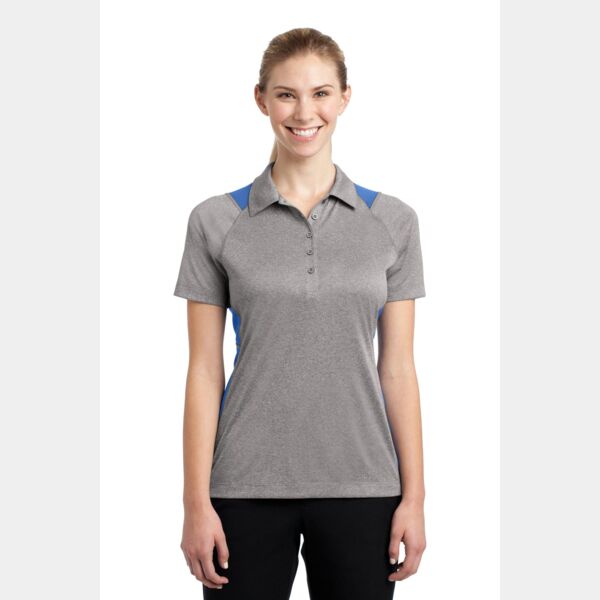 Ladies Heather Colorblock Contender ™ Polo Thumbnail