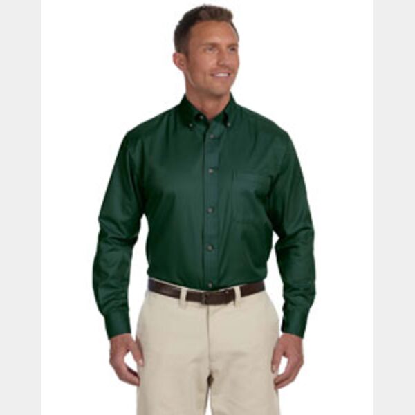Men's Easy Blend™ Long-Sleeve Twill Shirt with Stain-Release Thumbnail