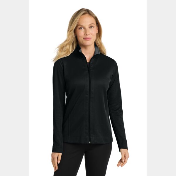 Ladies Vertical Texture Full Zip Jacket Thumbnail