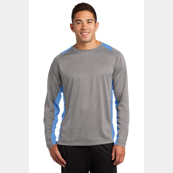 Long Sleeve Heather Colorblock Contender ™ Tee Thumbnail