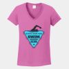 Ladies Heavy Cotton ™ 100% Cotton V Neck T Shirt Thumbnail