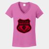 Ladies Heavy Cotton ™ 100% Cotton V Neck T Shirt Thumbnail