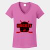 Ladies Heavy Cotton ™ 100% Cotton V Neck T Shirt Thumbnail
