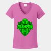 Ladies Heavy Cotton ™ 100% Cotton V Neck T Shirt Thumbnail