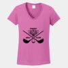 Ladies Heavy Cotton ™ 100% Cotton V Neck T Shirt Thumbnail