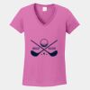 Ladies Heavy Cotton ™ 100% Cotton V Neck T Shirt Thumbnail