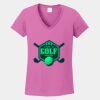 Ladies Heavy Cotton ™ 100% Cotton V Neck T Shirt Thumbnail